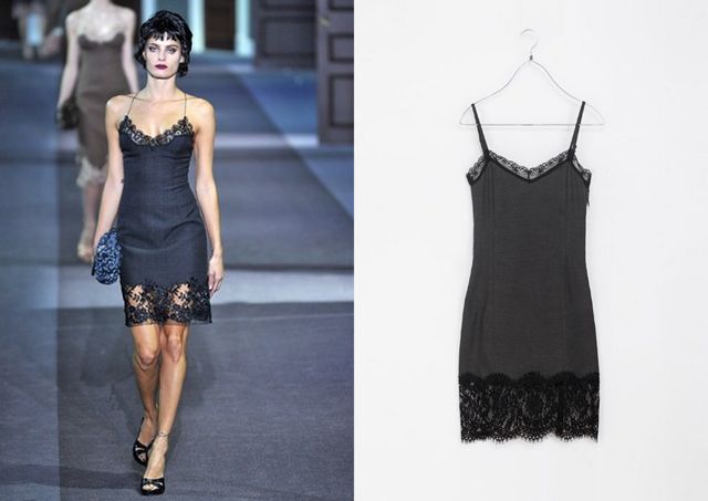 fot. East News/ Od lewej sukienka z kolekcji Louis Vuitton i sukienka Zara